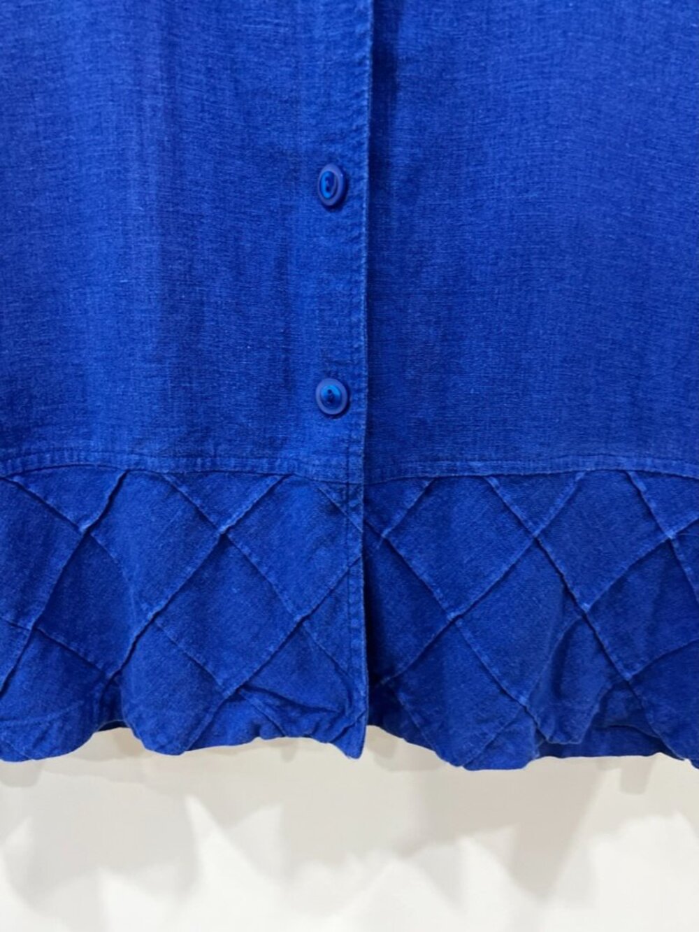 Cobalt Linen Button up - Picture 5 of 6